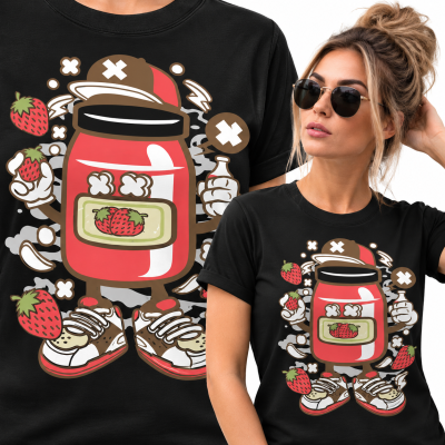 KOSZULKA DAMSKA  ANIMOWANA STRAWBERRY JAM